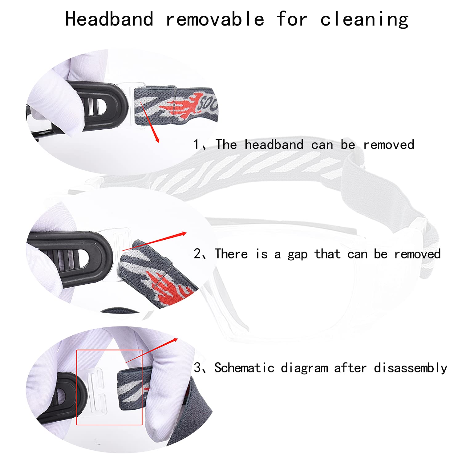Anti-Fog Sports Goggles for Men & Women - Basketball, Football Protective Eyewear with Shock Absorption - Perfect for Outdoor Activities, Running, Cycling & Contact Sports