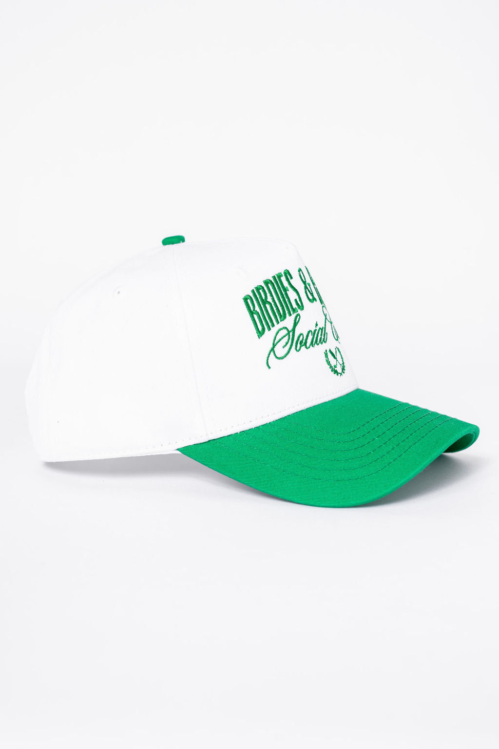 Stylish Birdies & Brunch Green Trucker Hat for Women - Trendy Baseball Cap for Outdoor Activities, Brunch Dates & Summer Fashion