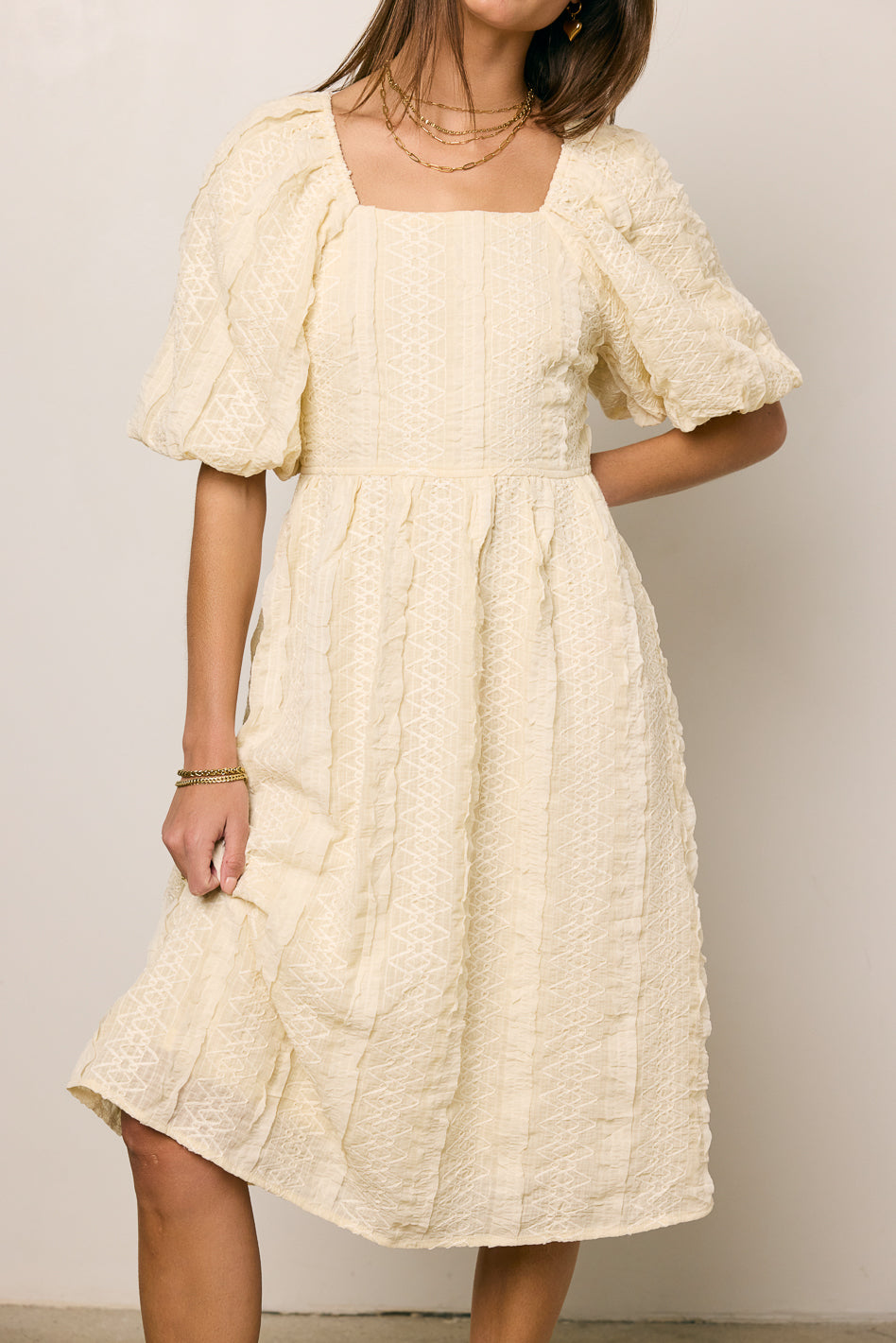 Gillie Textured Mini Dress for Women - Boho Chic Summer Outfit for Beach, Party & Date Night