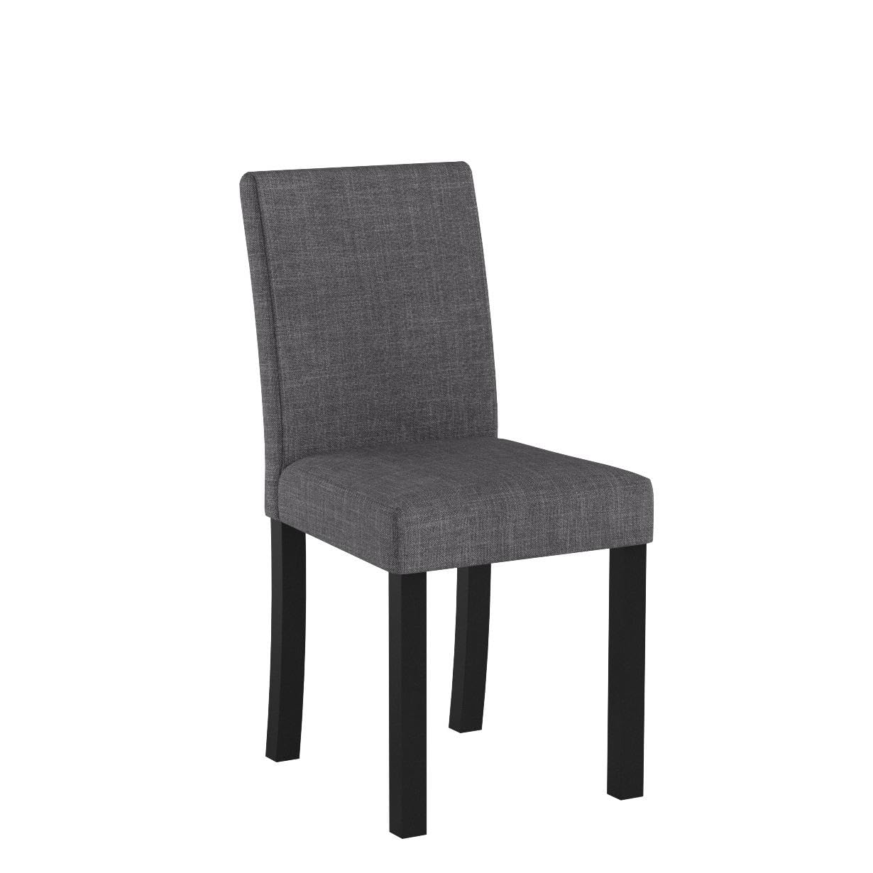 2 Pack Modern Fabric Upholstered Dining Chairs - Elegant Gray Dining Room Chairs Set with Sturdy Frame for Kitchen, Dining Room & Home Decor
