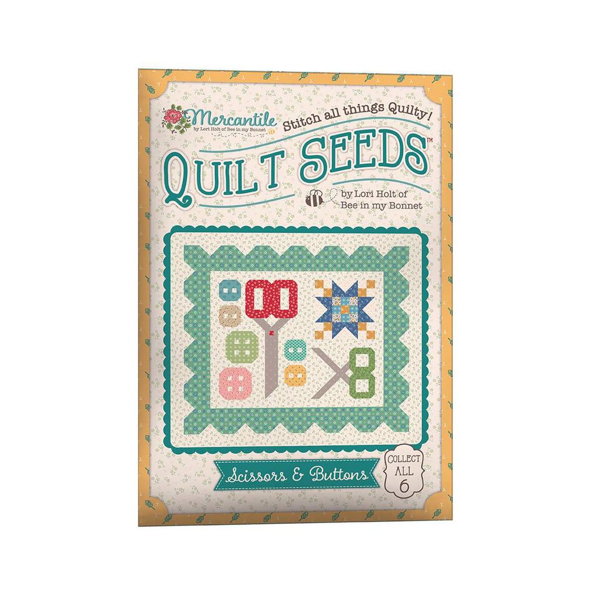 Lori Holt Bee in My Bonnet Mercantile 6 Quilt Seeds Bundle - Riley Blake Fabric Collection with Inspiring Quilt Patterns for DIY Patchwork & Home Decor | Perfect for Quilting Projects, Baby Blankets, and Farmhouse Style Decorations