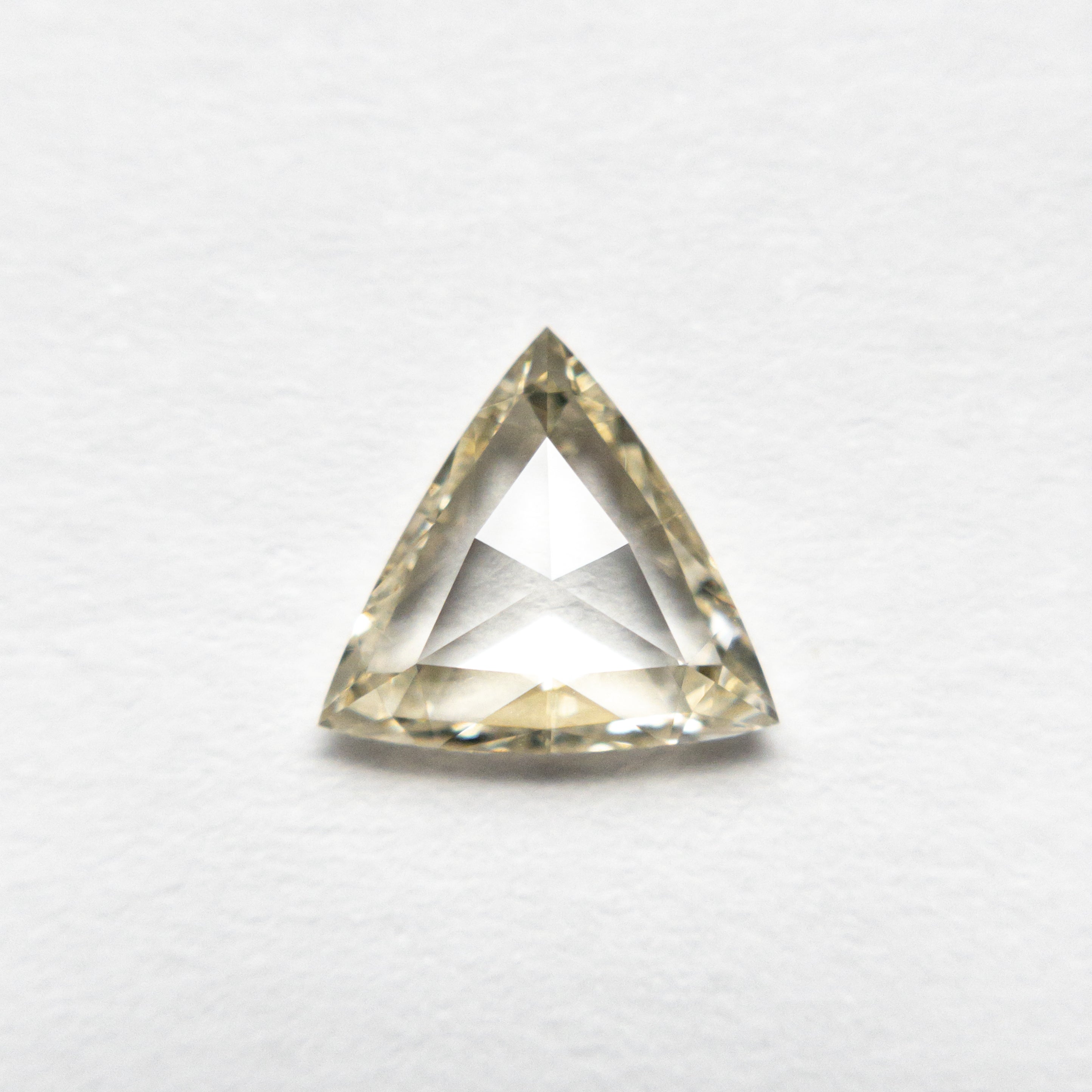 0.72ct Trillion Rose Cut Diamond (6.94x7.43x2.07mm) VS1 Q R - Loose Gemstone for Jewelry Making, Engagement Rings & Unique Gifts