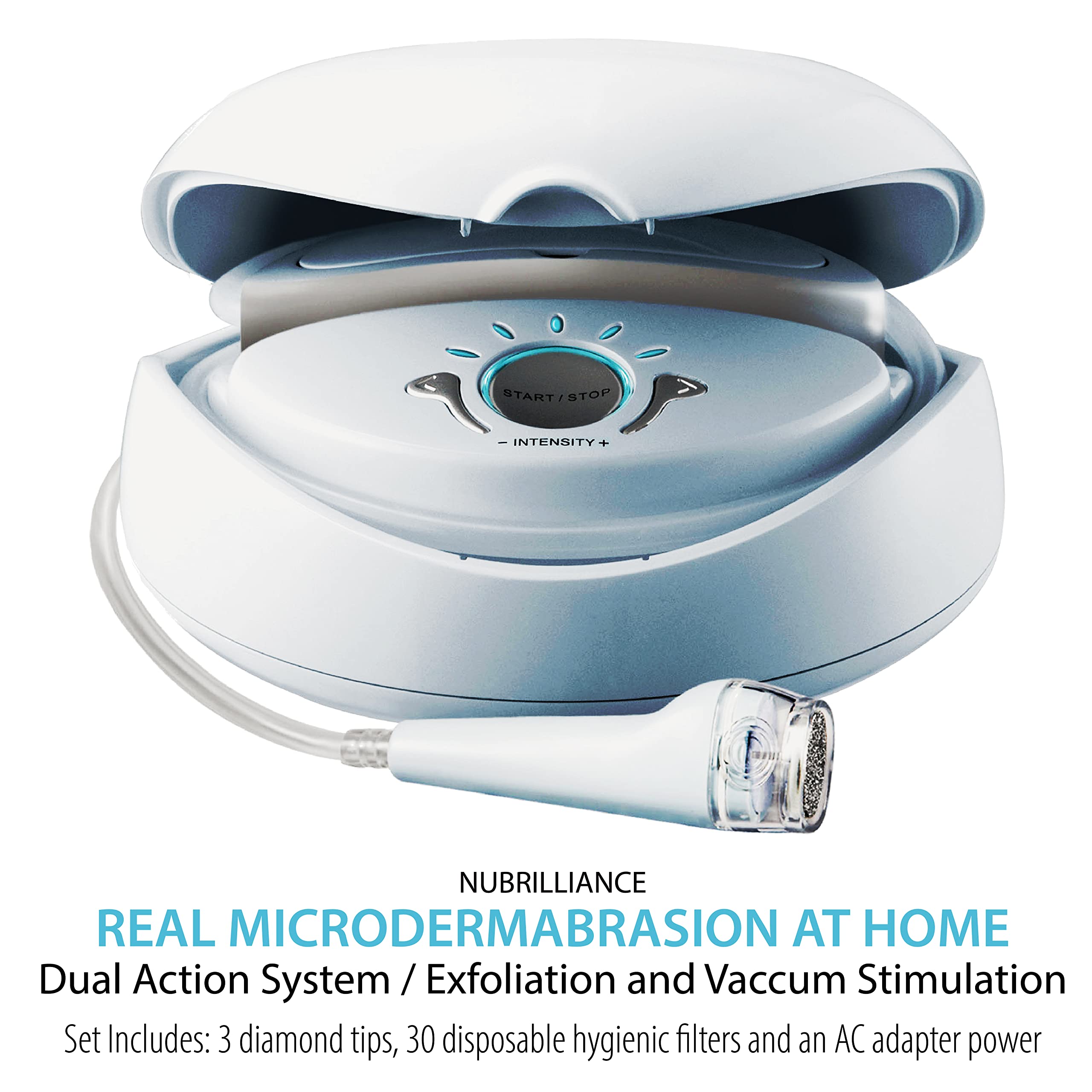 Professional Microdermabrasion Machine for Face & Body - At-Home Skin Exfoliation & Rejuvenation Treatment - Perfect for Acne Scars, Wrinkles & Blackhead Removal - Spa Quality Skincare Device for Glowing Skin