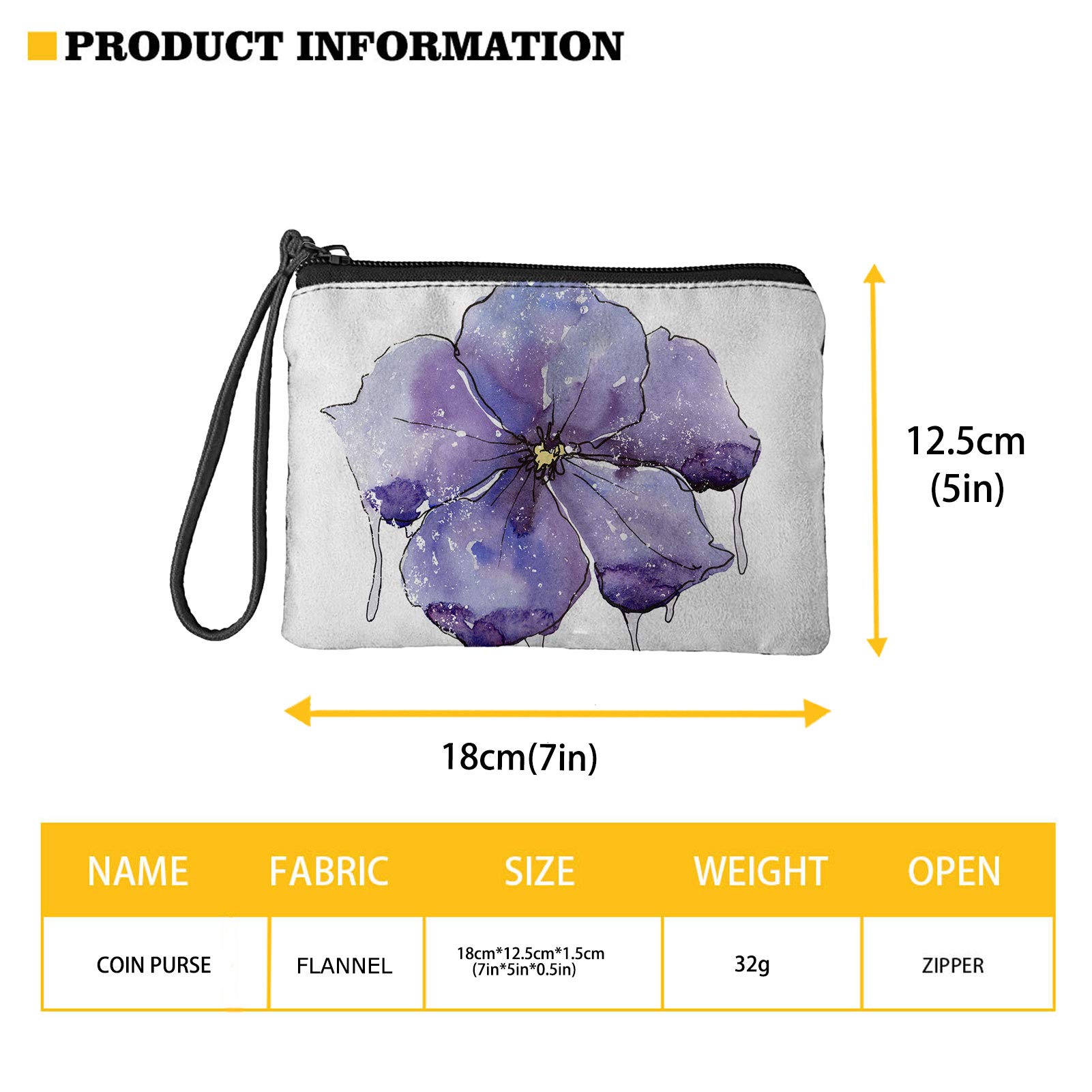 Jeiento Waterproof Sea Turtle Coin Purse - Travel Makeup Bag for Women