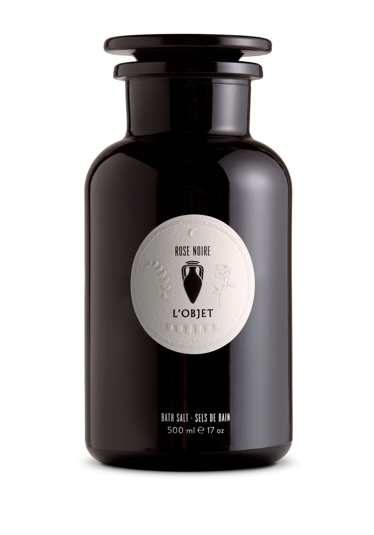 L'OBJET Luxury Bath Salt - Rose Noir Scented 500ml for Relaxation & Aromatherapy | Perfect for Spa Nights & Self-Care Rituals