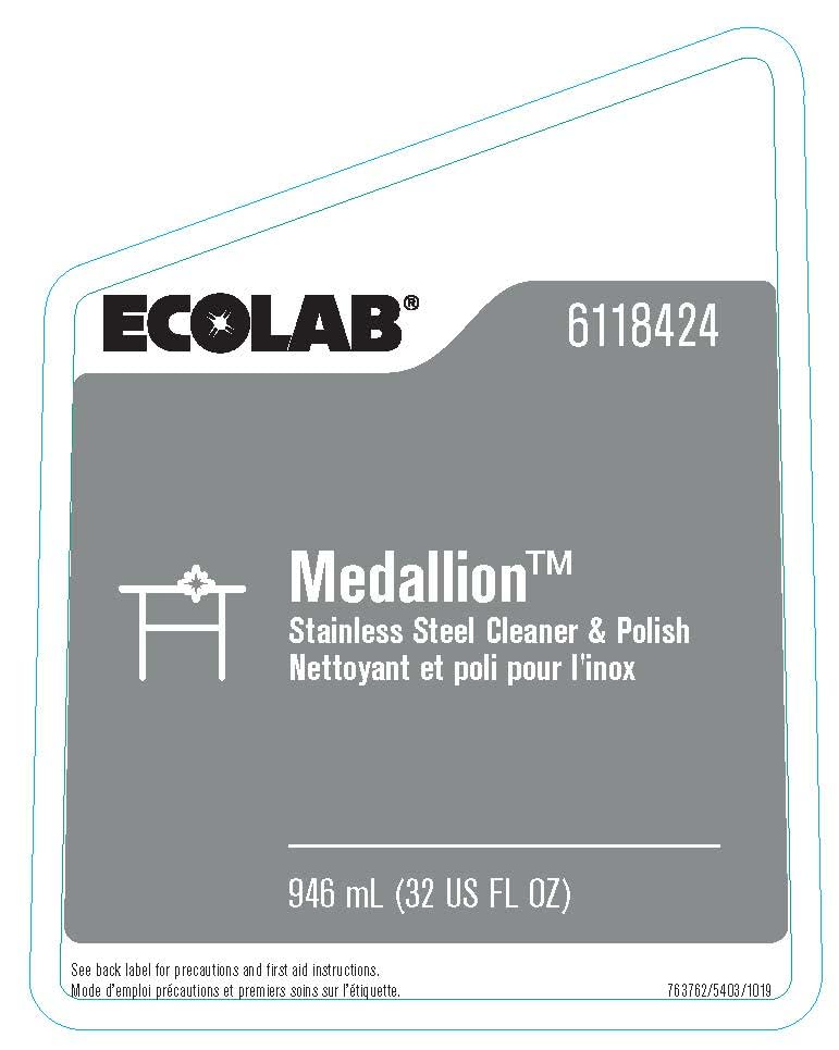 Ecolab Medallion™ Stainless Steel Cleaner & Polish - Professional Grade for Kitchens, Appliances & Commercial Use
