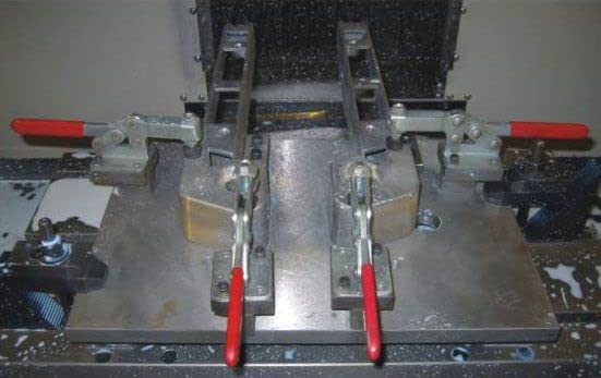 150LB FLNG Base U-Bar Low Profile Horizontal Toggle Clamp - Heavy Duty Workholding Solution for Woodworking, Metalworking & CNC Machining (Model 213-U)