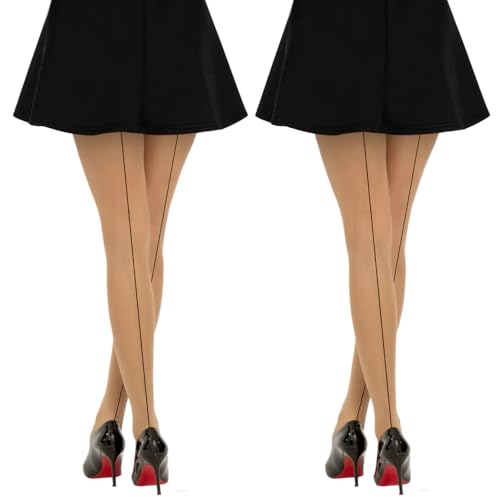 Natural/Black Seam