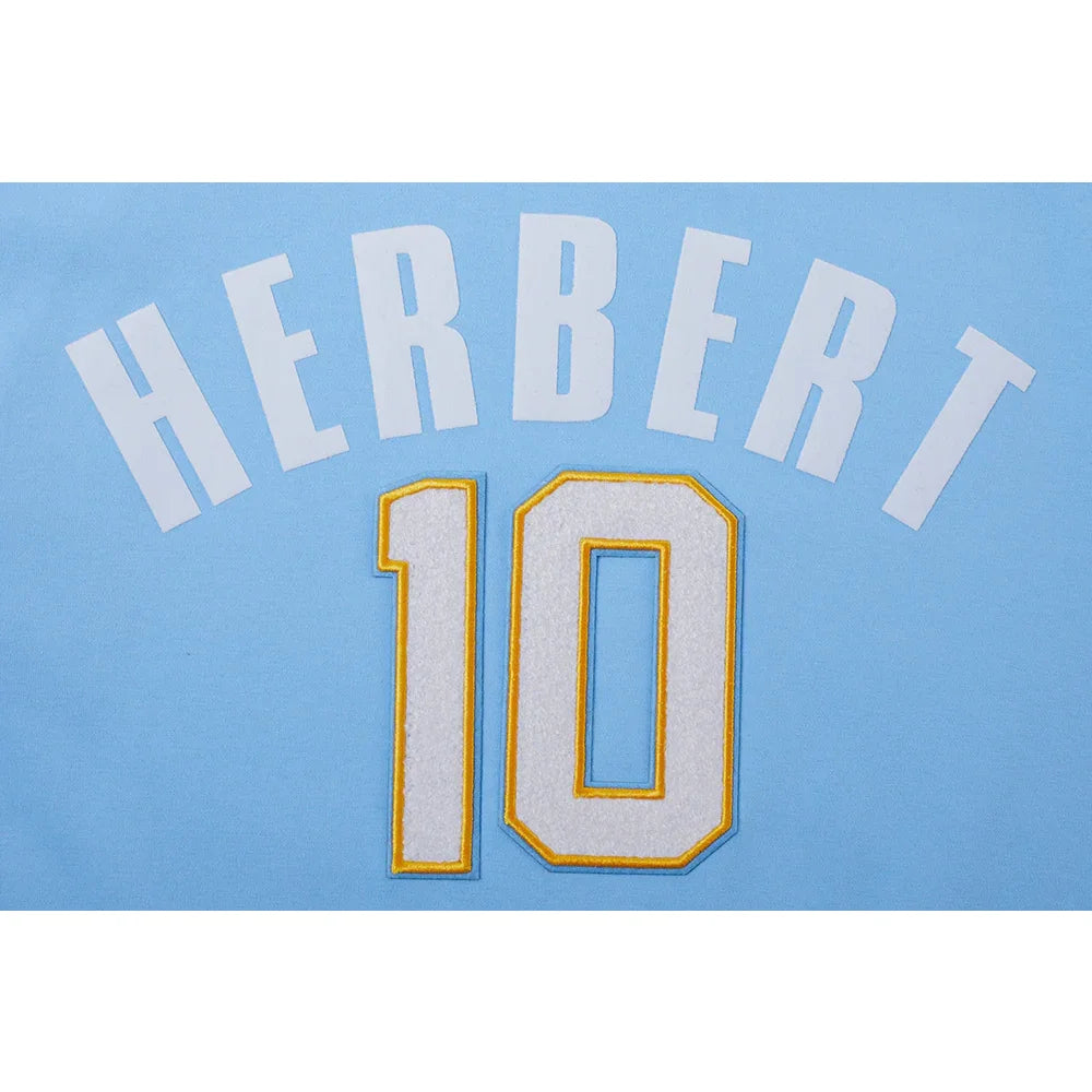 Justin Herbert #10 Chargers Men's Short Sleeve Hoodie - NFL Pro Standard Pullover for Game Day, Tailgating & Casual Wear