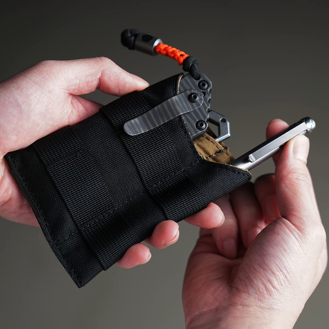 VIPERADE VE9 EDC Pocket Organizer - Tactical Multitool Sheath with 3 Slip Pockets & Patch Area for DIY | Compact Everyday Carry Pouch for Men's Outdoor Activities, Hiking, Camping & Daily Essentials