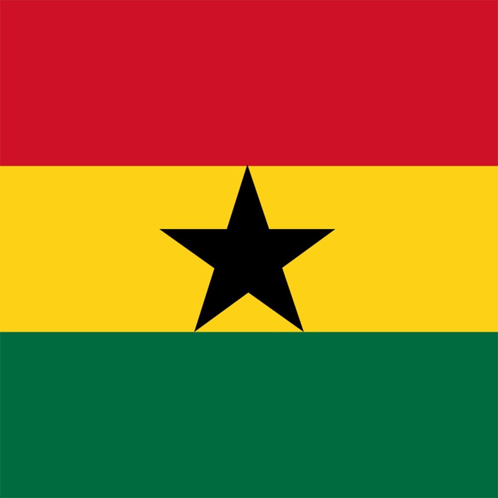 Ghana National Flag Vinyl Sticker - Durable Decal for Laptops, Cars, Windows - Perfect for Travelers, Sports Fans & Patriotic Decor