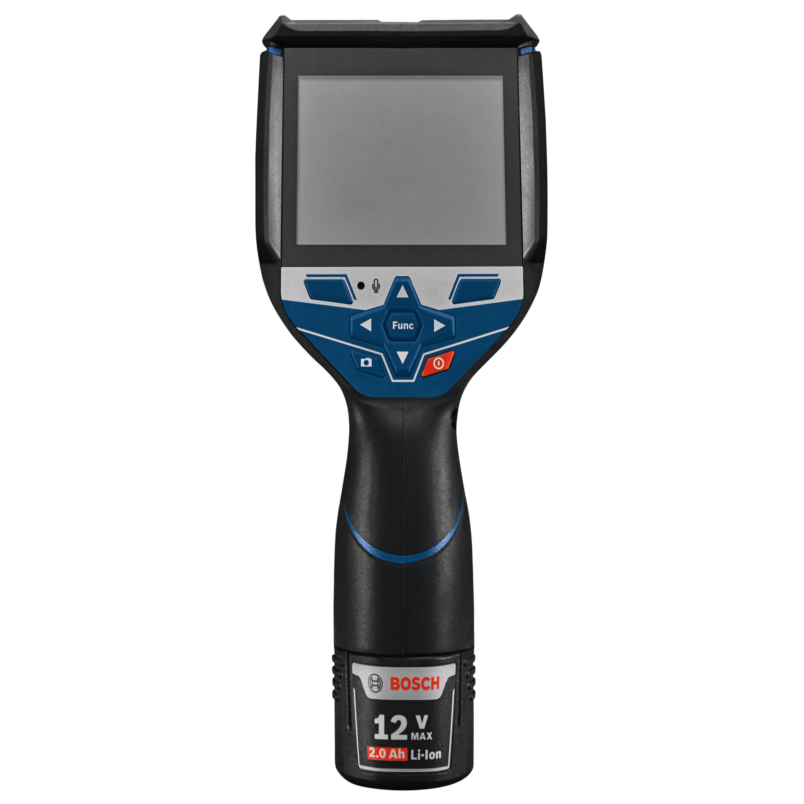 Bosch GTC600C 12V Max Thermal Imaging Camera with 2Ah Lithium-Ion Battery, Charger & USB-A to USB-C Cable - Perfect for Home Inspections, Electrical Diagnostics & HVAC Maintenance