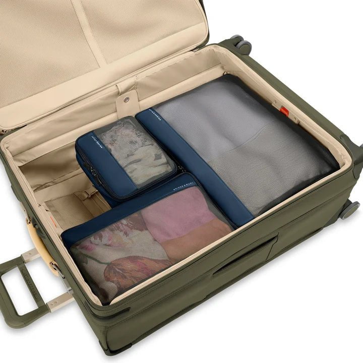 Briggs & Riley Travel Essentials Check In Packing Cube Set - 3-Piece Luggage Organizers for Suitcases | Perfect for Business Trips, Vacations & Weekend Getaways