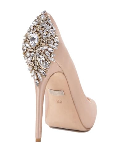 Badgley Mischka Kiara Women's Comfortable Platform Pump Heels - Elegant Dress Shoes for Work, Party & Wedding Occasions