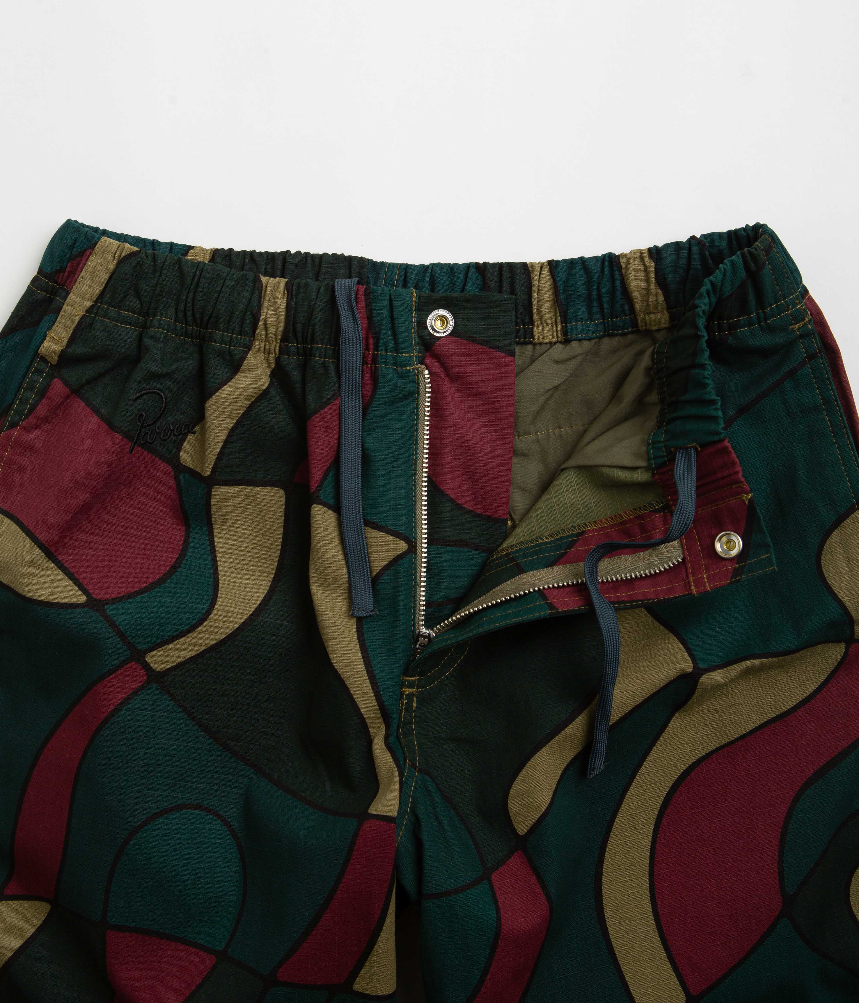 Parra Trees In Wind Relaxed Pants - Camo Green | Comfortable Casual Wear for Outdoor Activities & Lounge