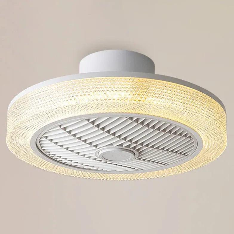 Modern Ring-Shaped Ceiling Fan with Light - Minimalist Design for Bedroom, Living Room & Office - Energy Efficient & Quiet Operation