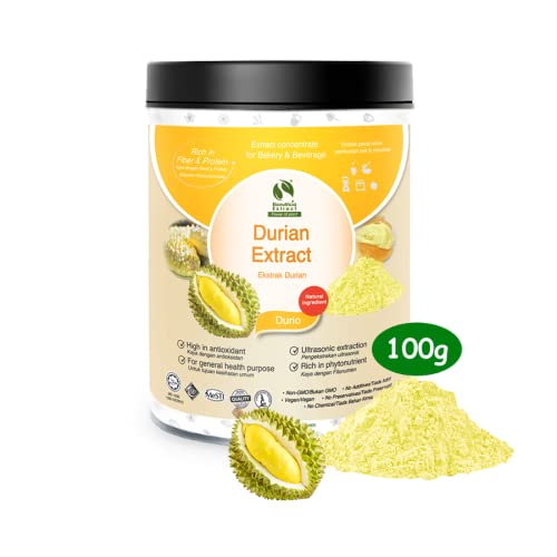 BioNutricia Musang Durian Extract Powder - High in Fiber & Protein, 100g | Vegan Superfood for Smoothies, Baking & Healthy Snacks