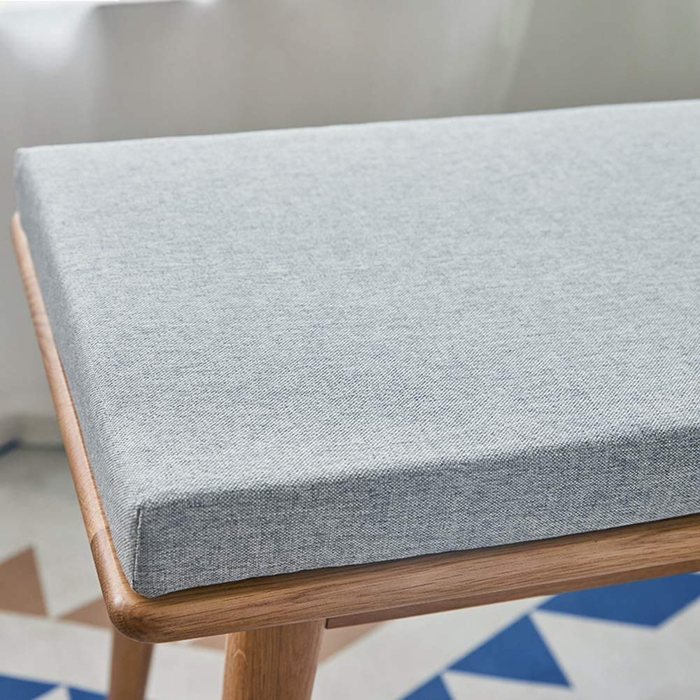 Waterproof Outdoor Bench Cushion with Ties - Soft Memory Foam Patio Furniture Seat Cushion for Garden Swing, Indoor Sofa, Bay Window | Durable & Comfortable for Backyard, Deck, Porch, Living Room