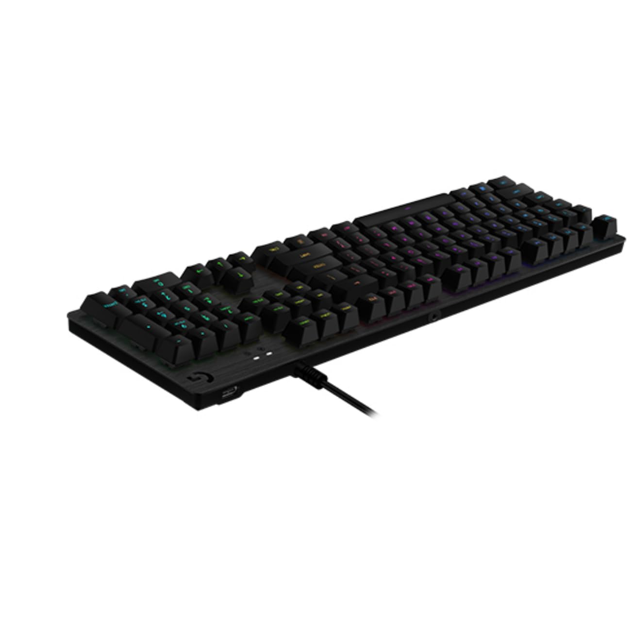 Logitech G512 Mechanical Gaming Keyboard - RGB LIGHTSYNC, Backlit Keys, GX Brown Tactile Switch, Brushed Aluminum Frame, Customizable Keys, USB, QWERTY Italian Layout, Black - Perfect for PC Gaming & Office Work