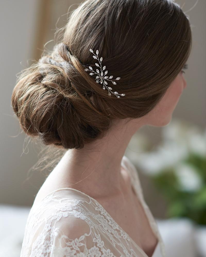 Elegant Jenna Crystal Hair Pin for Women - Sparkling Hair Accessories for Weddings, Parties & Everyday Style