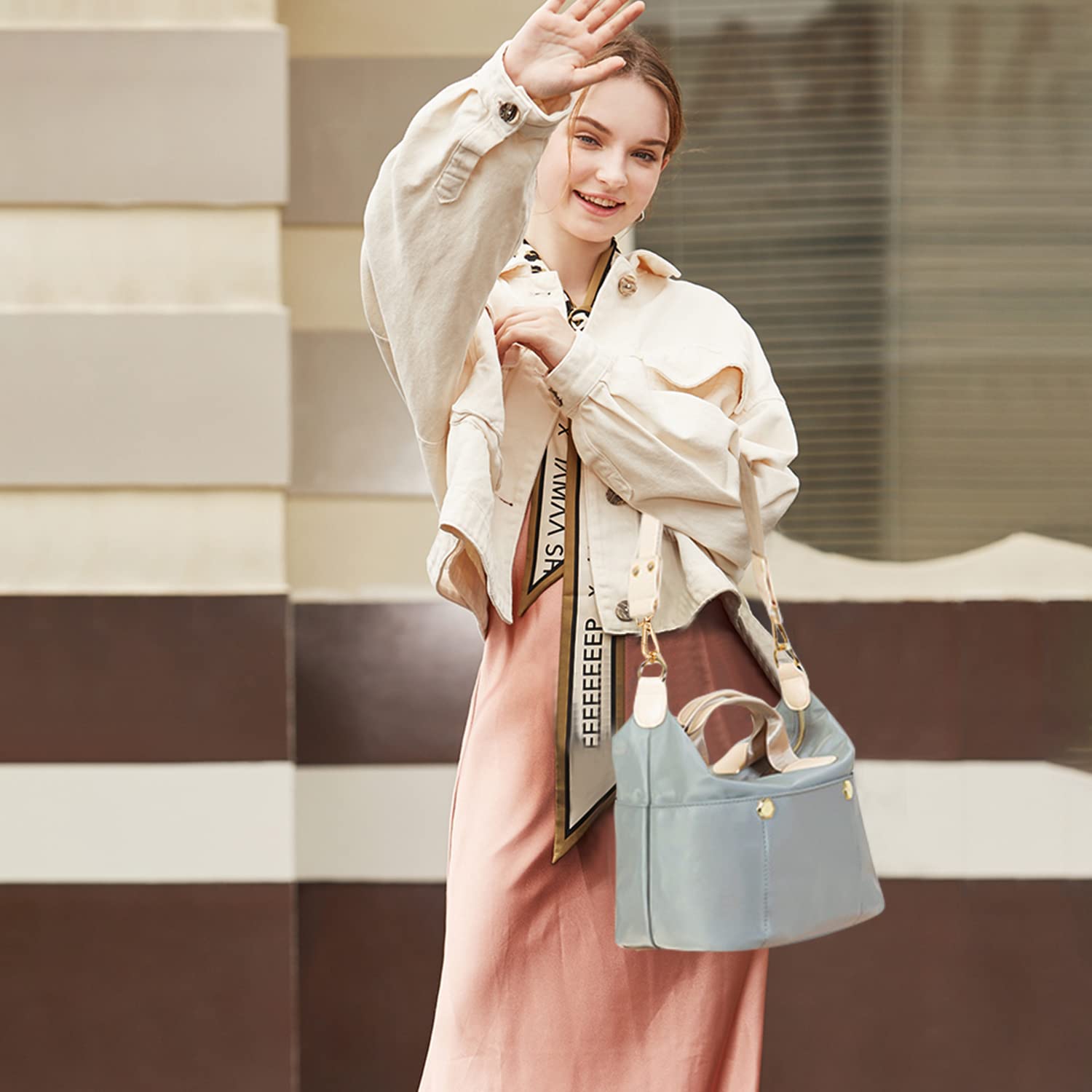 PORRASSO Women's Crossbody Bag - Stylish Shoulder Purse, Multi-Functional Handbag for Ladies, Perfect for Work, Travel & Everyday Use