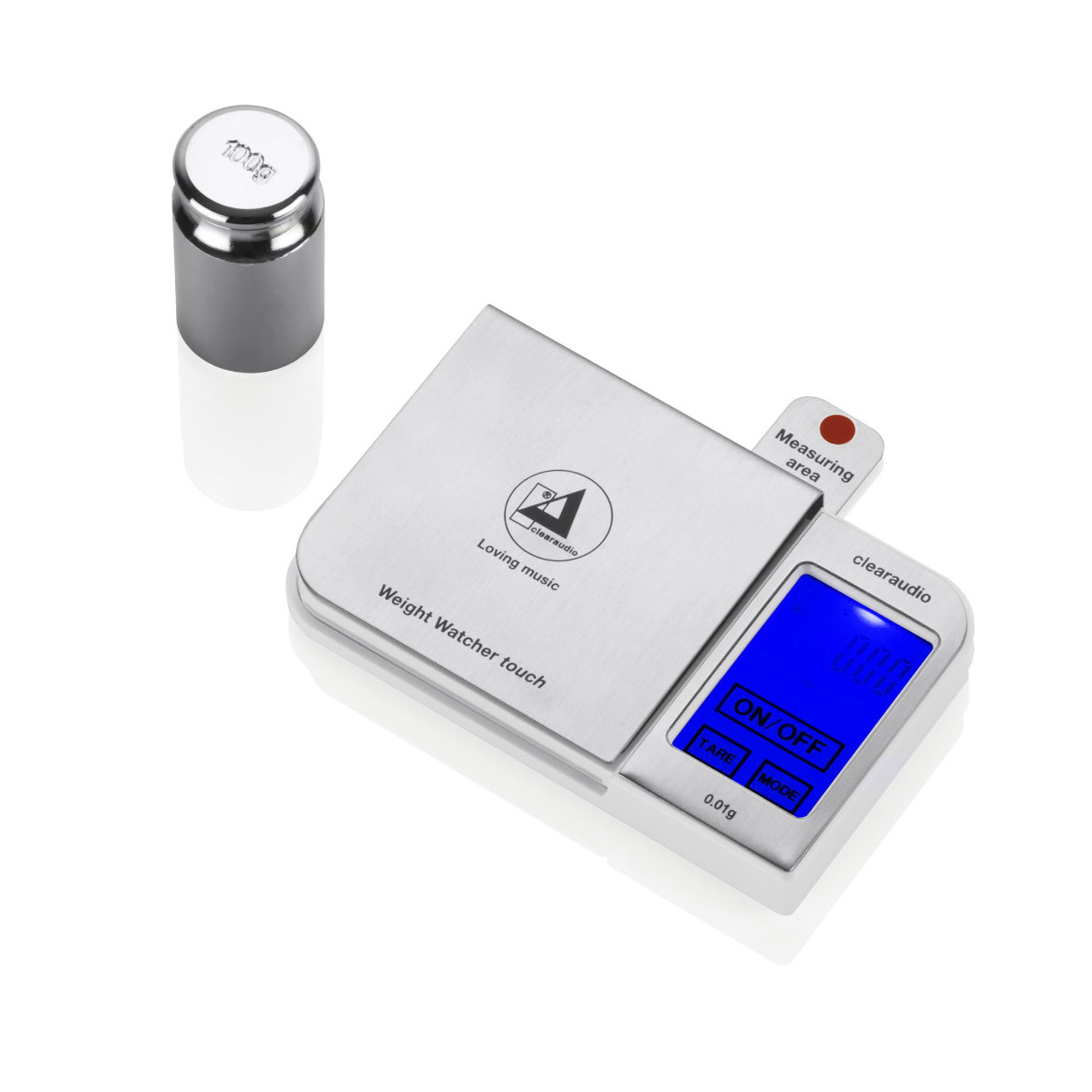 Clearaudio Weight Watcher Touch Stylus Gauge - Precision Stylus Force Scale for Turntables & Vinyl Records | Perfect for DJs, Audiophiles & Record Collectors