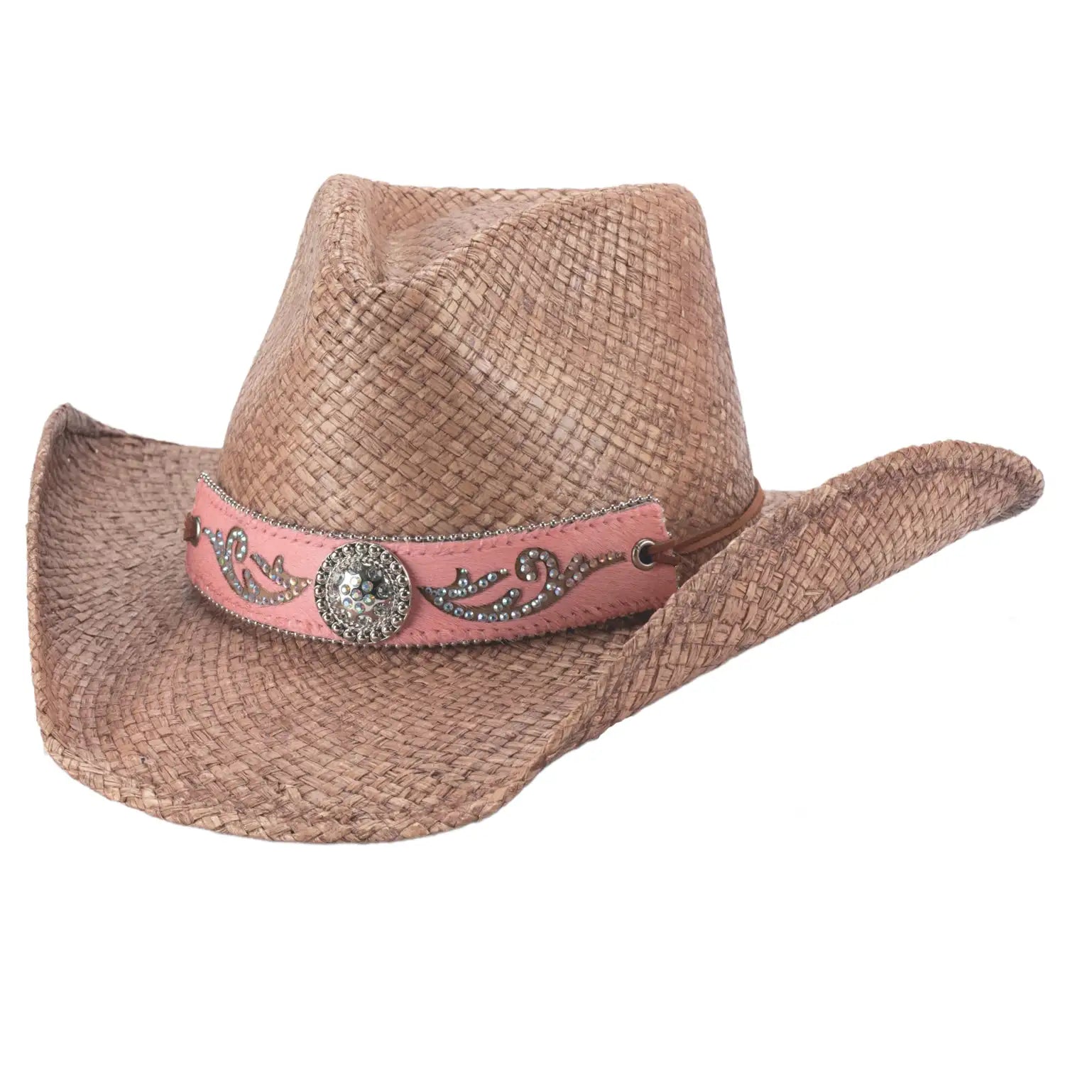 Bullhide Tennessee River Straw Cowgirl Hat for Women - Western Style Summer Sun Hat - Perfect for Rodeo, Horseback Riding & Outdoor Adventures