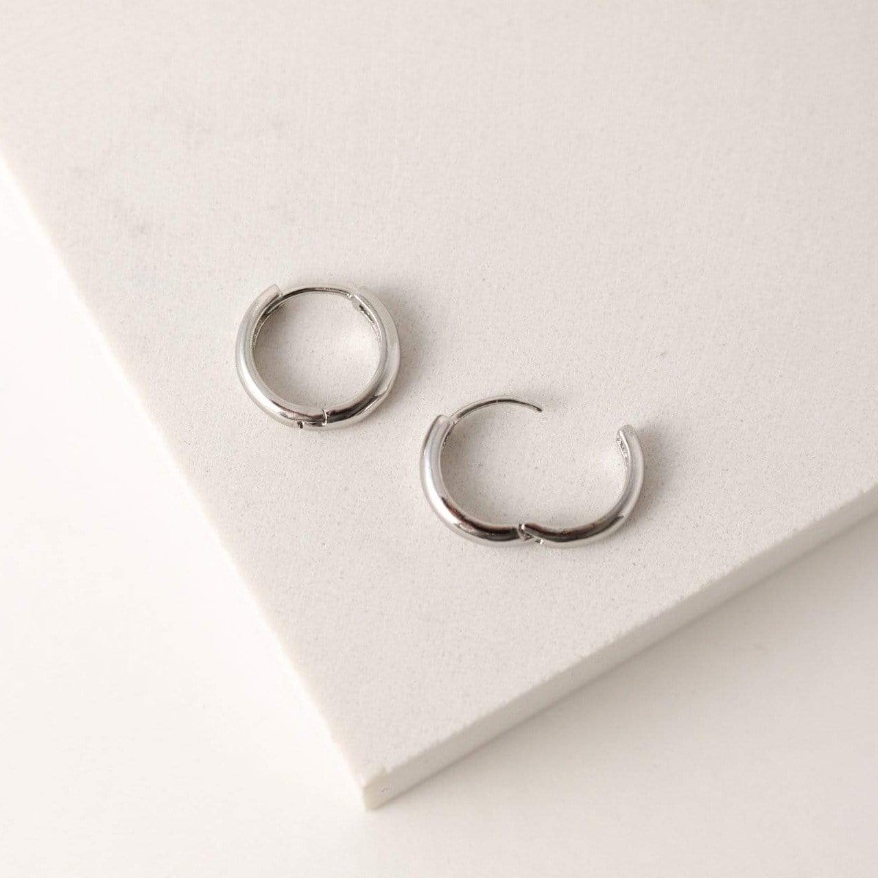 Bea Hoop Earrings for Women - 14K Gold Plated Stainless Steel Dangle Hoops - Trendy Fashion Jewelry for Everyday Wear, Parties & Special Occasions