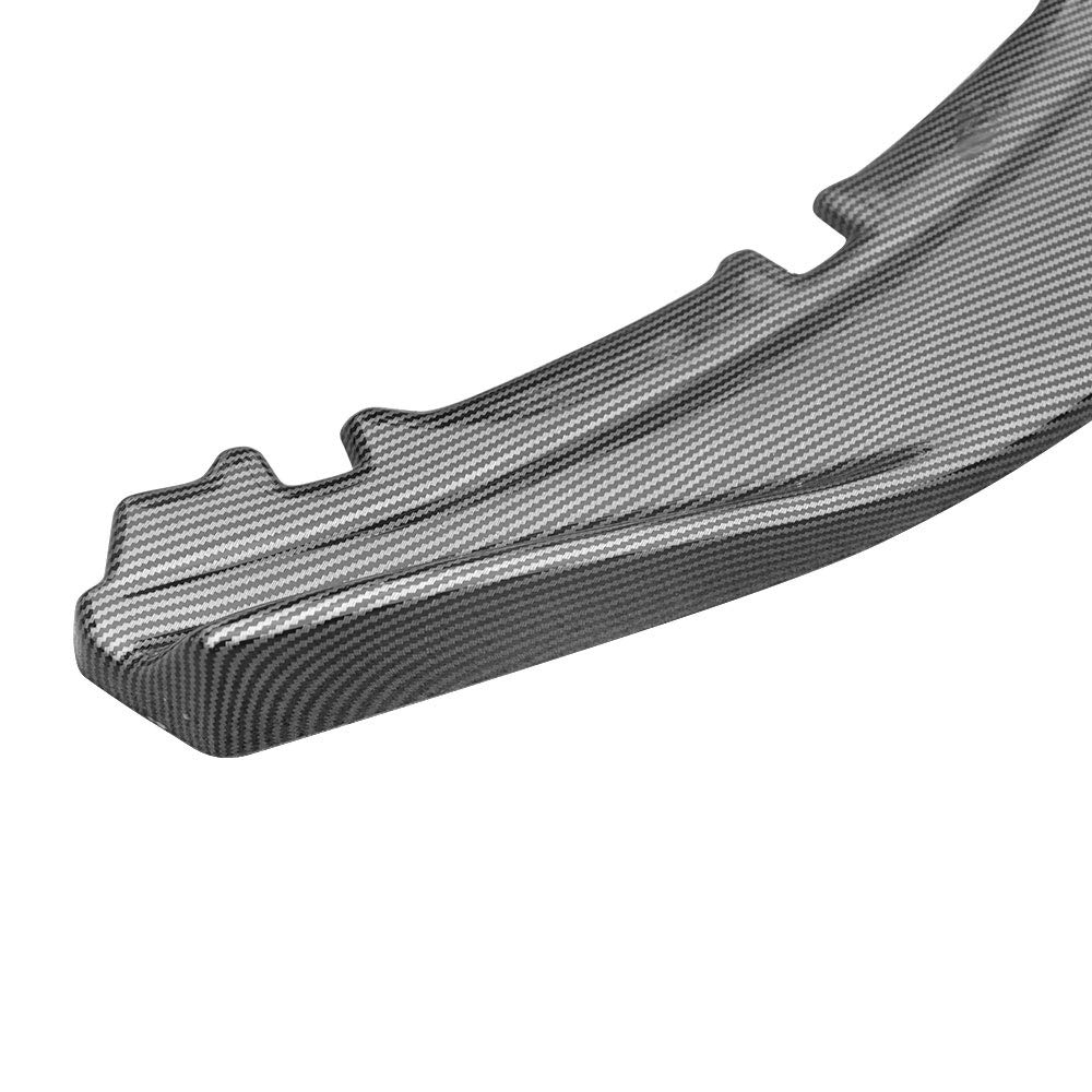 FREEMOTOR802 Carbon Fiber Front Bumper Lip Spoiler for 2013-2014 Ford Mustang | IKON Style CFL Splitter Valance Guard | Aggressive Look & Enhanced Aerodynamics | Perfect for Car Shows & Street Performance
