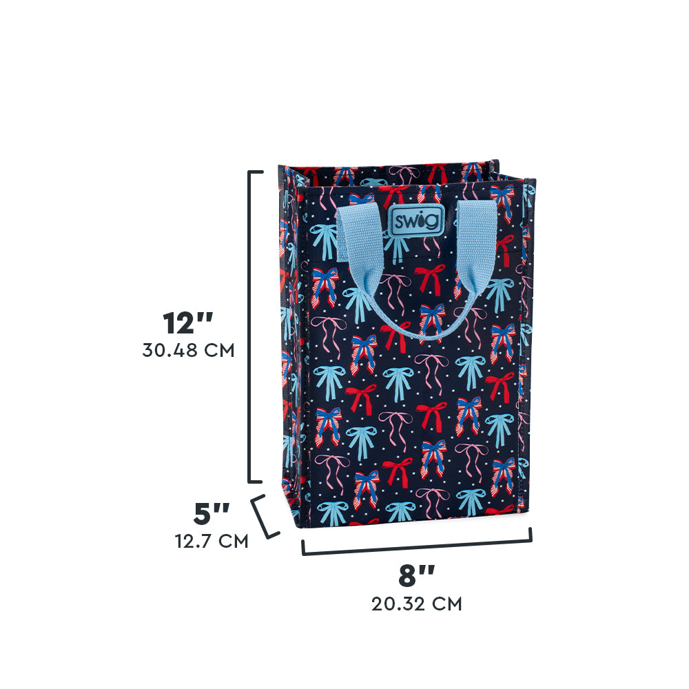 Miss Independence Reusable Gift Bags - Eco-Friendly Tall Gift Bags for Birthdays, Weddings & Holidays | Perfect for Party Favors, Christmas Presents & Special Occasions