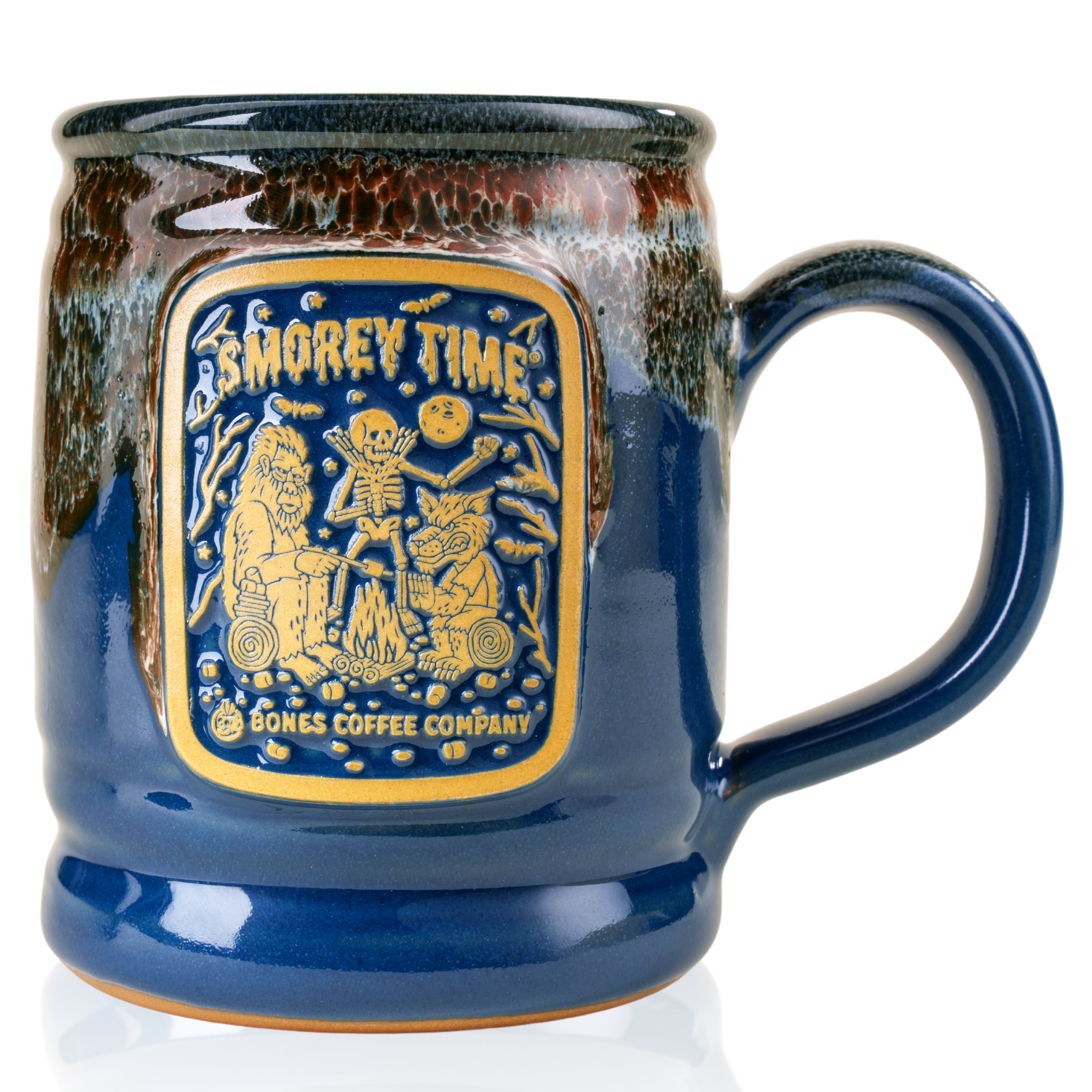 Handmade S'morey Time Ceramic Mug - Perfect for Coffee, Tea & Hot Chocolate - Cozy Campfire & Home Use