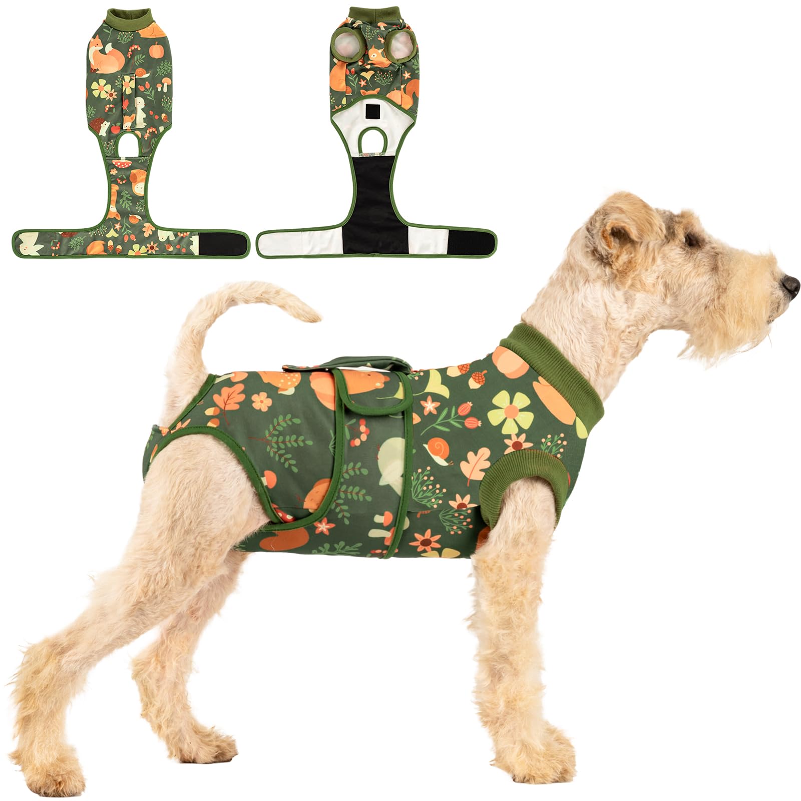 Post-Surgery Recovery Suit for Dogs - Soft & Breathable Onesie for Spay/Neuter, Alternative to E-Collar & Cone - Anti-Licking Protective Wear for Small, Medium & Large Dogs - Perfect for Post-Op Care & Wound Healing