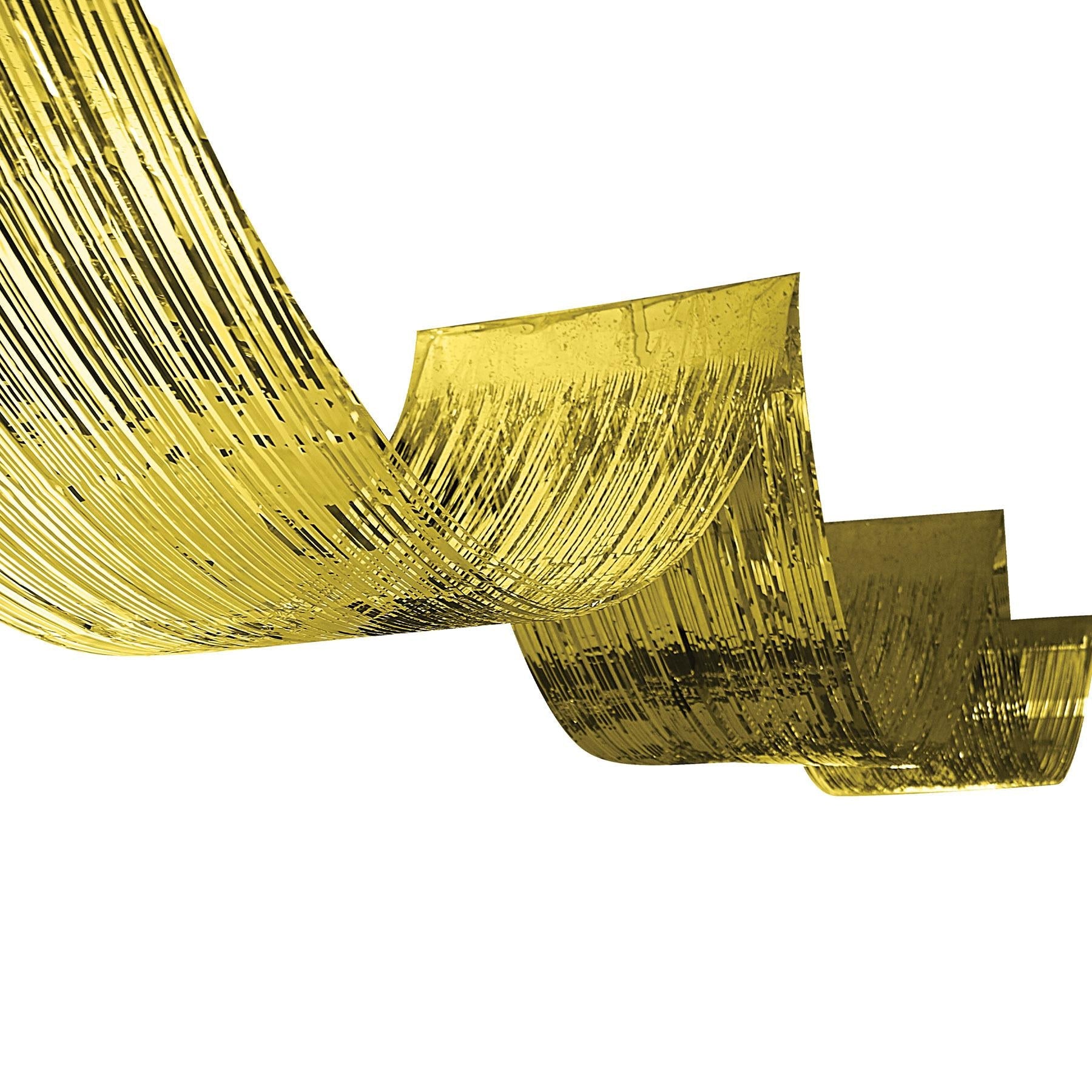 12 Pack Beistle 1-Ply Metallic Gold Fringe Ceiling Curtains for Party Decorations - Perfect for Birthday, Wedding, and Holiday Decor