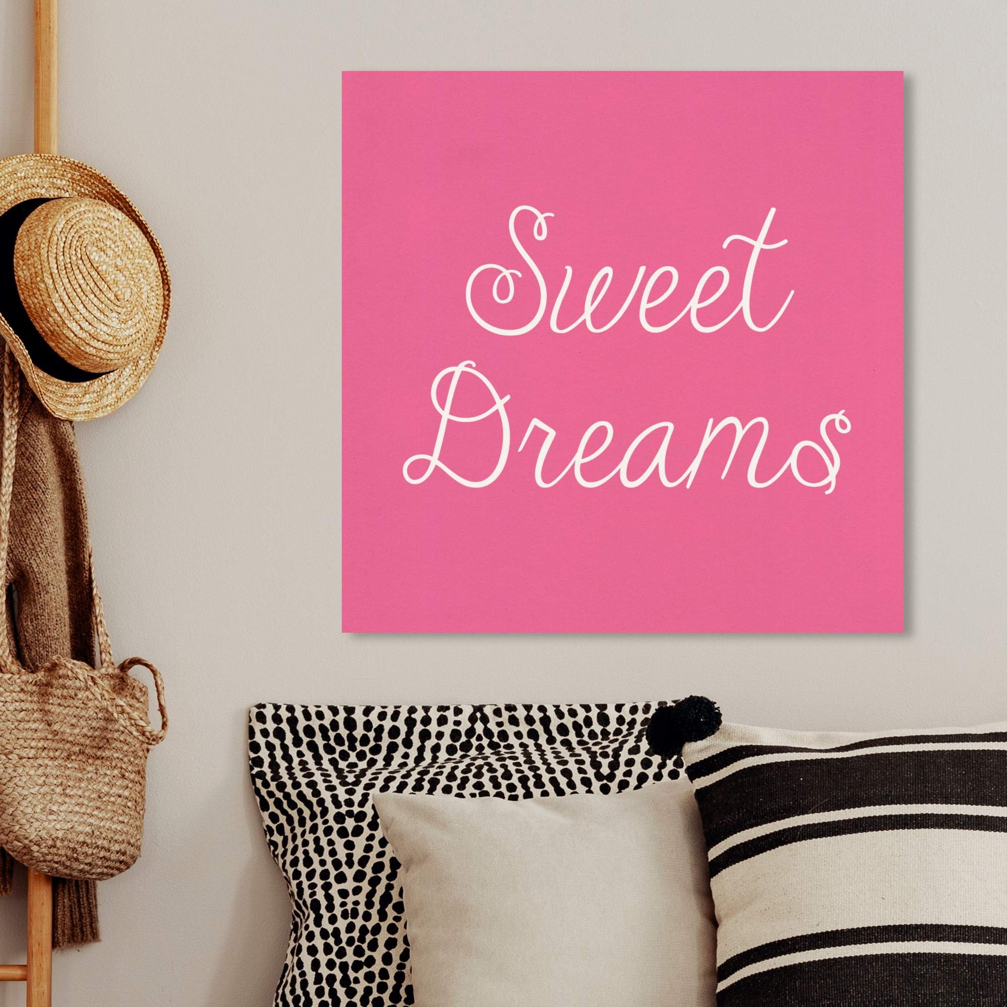 Sweet Dreams Wall Art Canvas Print for Kids Room - 24