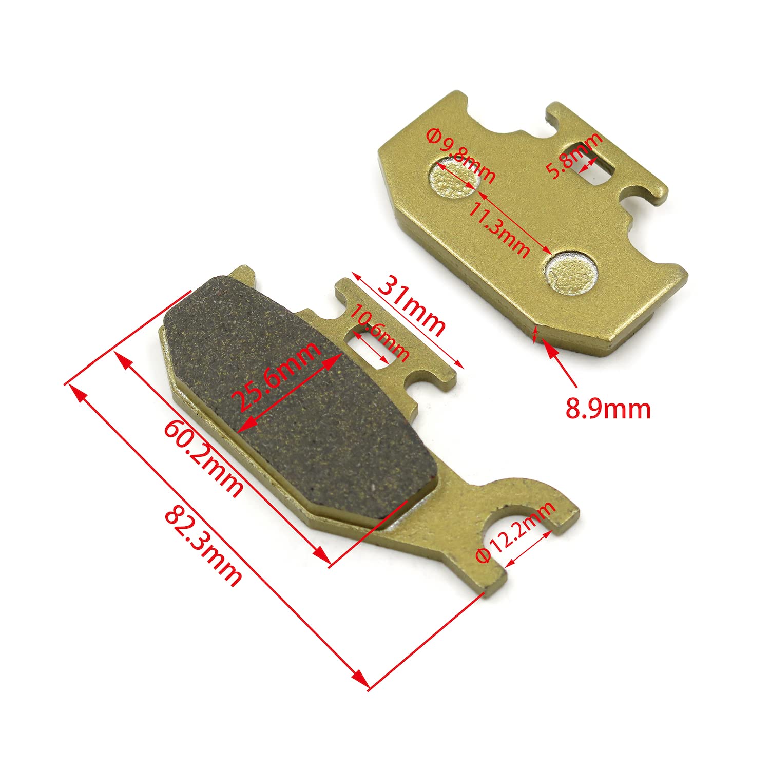 Suzuki LT-A500XPC King Quad AXi & LT-A400FC King Quad AS Automatic Disc Brake Pad Set - Left Side Replacement - Perfect for Off-Roading, Trail Riding & ATV Maintenance