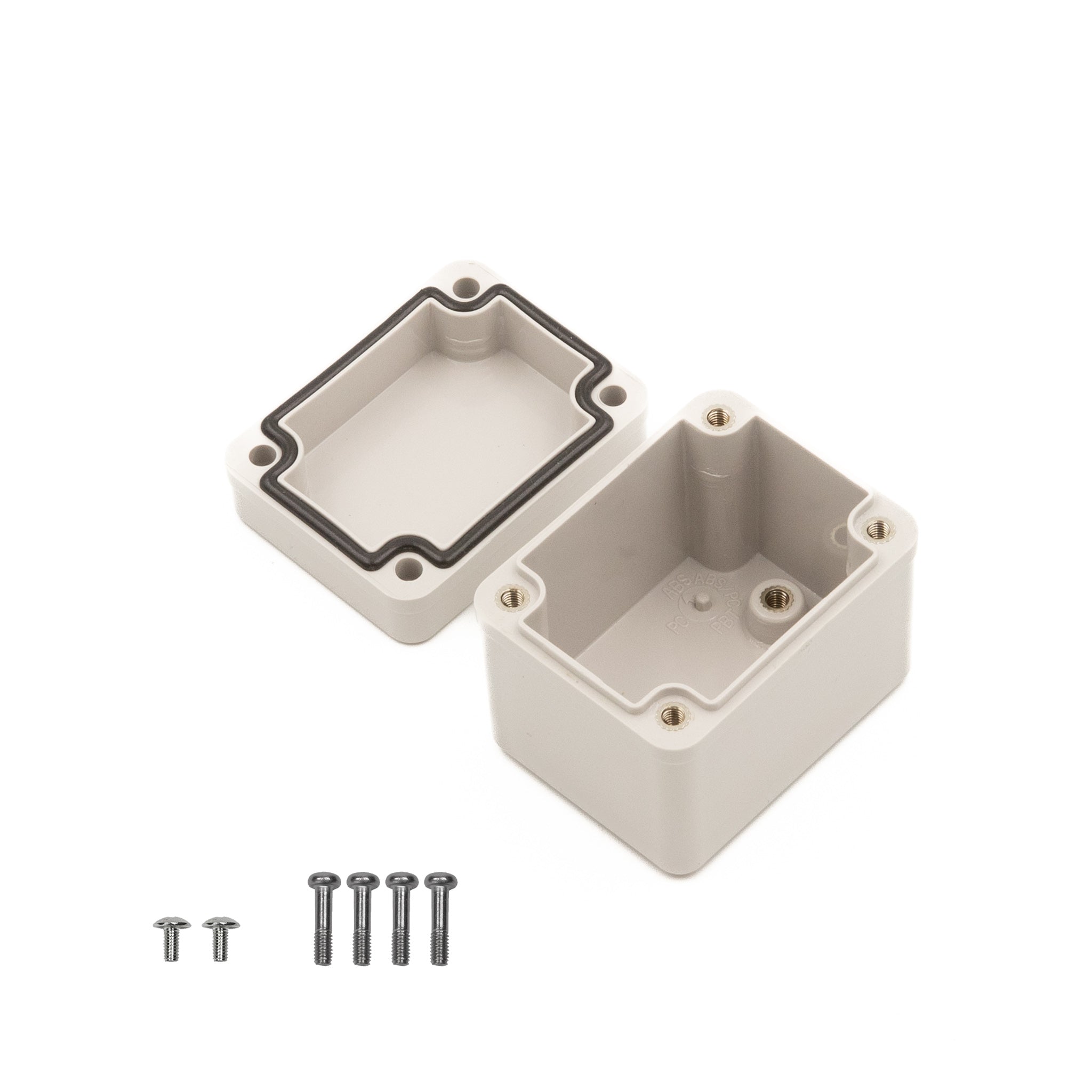 Boxco S Series 1.97 x 2.56 x 2.17 Inches (50x65x55mm) Waterproof Plastic Enclosure - IP67 Rated, IK08 Impact Resistant, Polycarbonate (PC) Grey Case with Screw Type Cover - Ideal for Outdoor Electronics, Industrial Equipment & DIY Projects