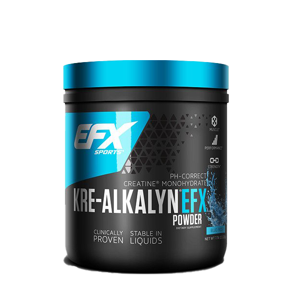 EFX Sports Kre Alkalyn EFX Powder - 220g Blue Frost | Creatine Supplement for Muscle Growth & Performance | Pre-Workout & Post-Workout Recovery