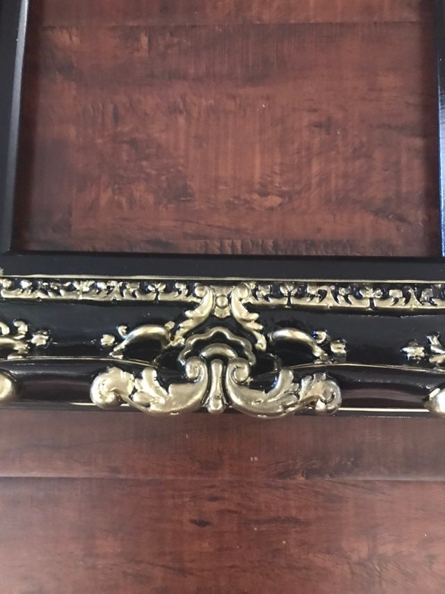 12x16 Black Ornate Baroque Picture Frame - Elegant Gothic French Style Photo Frame for Wedding, Home Decor, Wall Art & Gallery Display