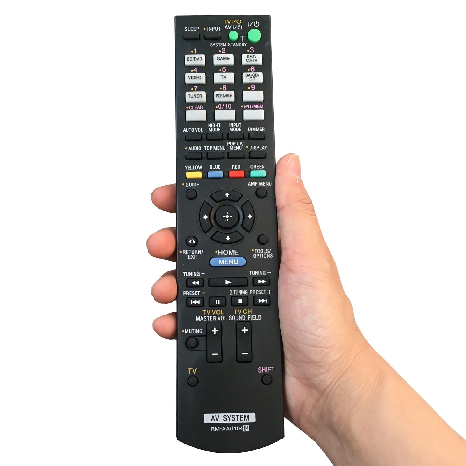 Original Remote Control Replacement for Sony 3D AV Home Theater System - Compatible with STR-DH520, HT-DDW3500, STR-K3500SW, STR-KM3500, STR-KS380, STR-KS470 - Perfect for Home Entertainment & Movie Nights