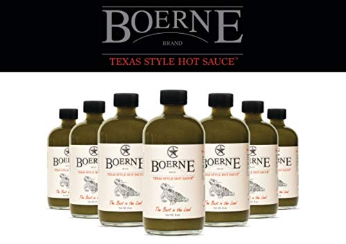 Boerne Brand Texas Style Hot Sauce - Spicy & Flavorful BBQ, Tacos, Wings & More - Perfect for Grilling, Cooking & Dipping