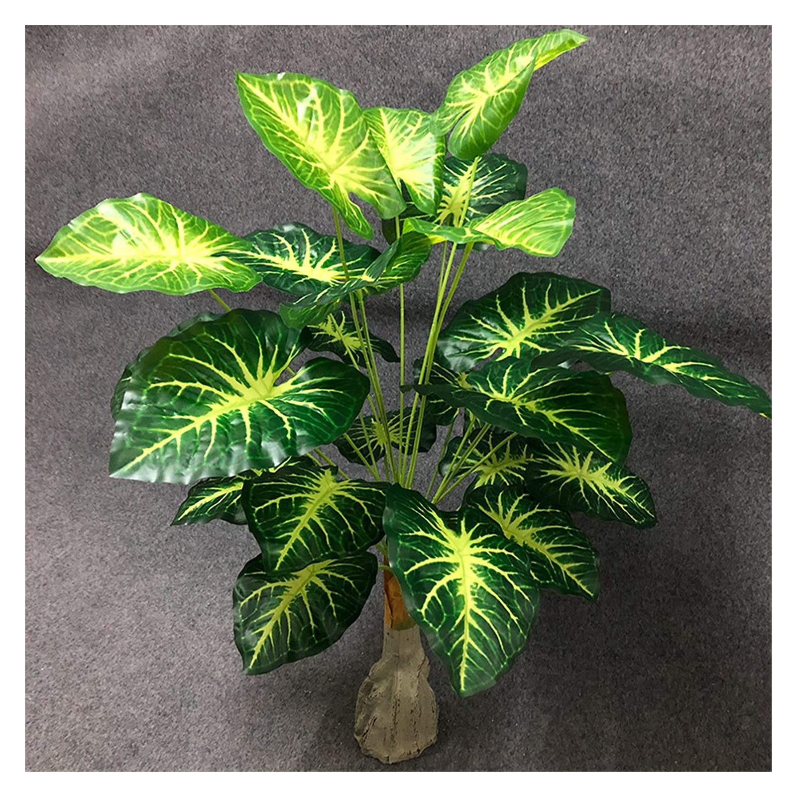 SUIYUAN 95cm 24-Leaf Tropical Monstera Artificial Palm Tree - Large Fake Plant with White Plastic Turtle Leaves for Home & Garden Decor (Color: C 95cm 24 Leaves) - Perfect for Living Room, Office, or Wedding Centerpiece Decorations