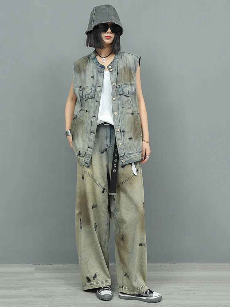 L Vest And Jeans