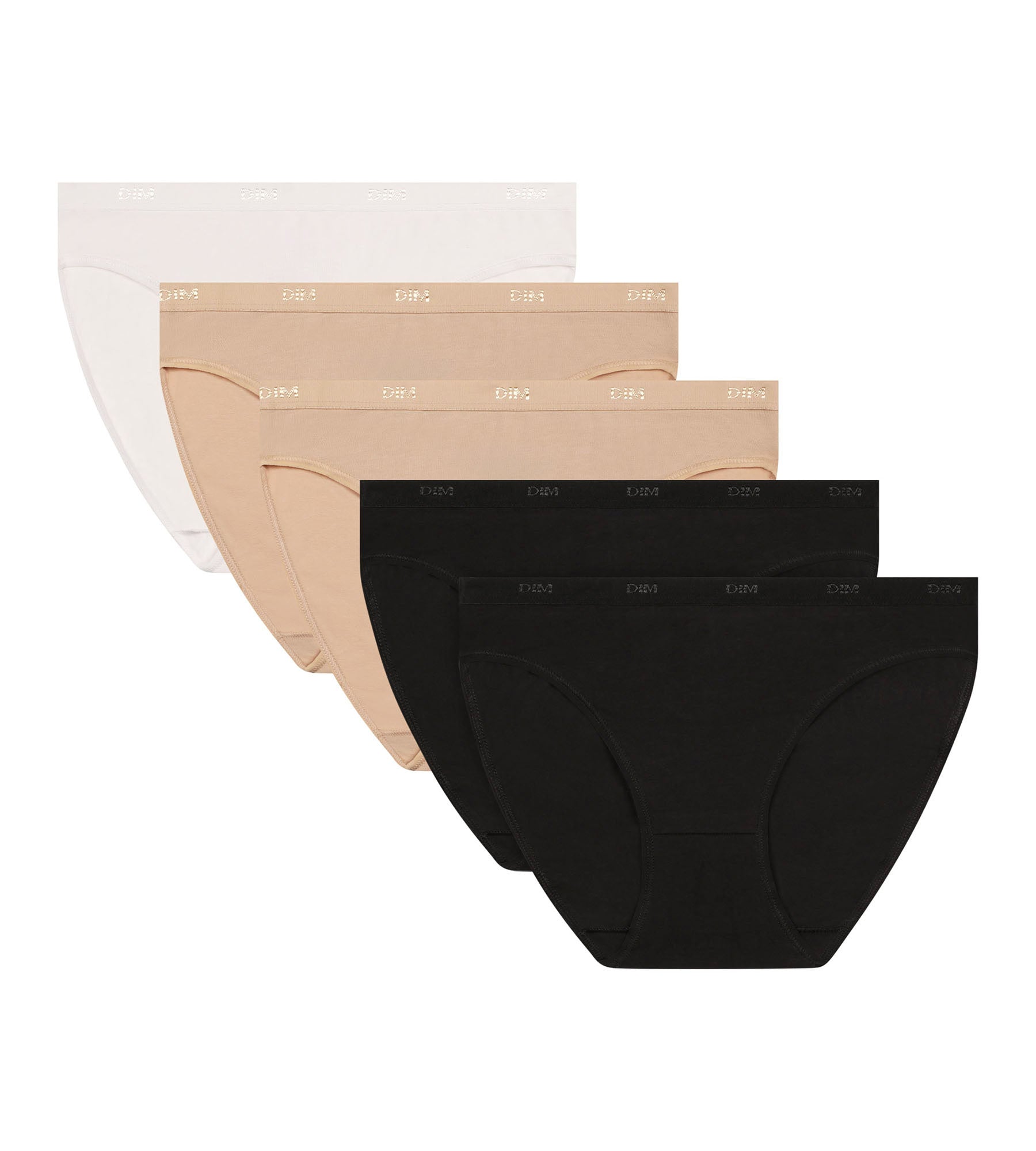 5 Pack Stretch Cotton Underwear for Women - Black Nude White with Pockets | Soft Breathable Eco-Friendly Panties for Everyday Comfort & Active Lifestyle