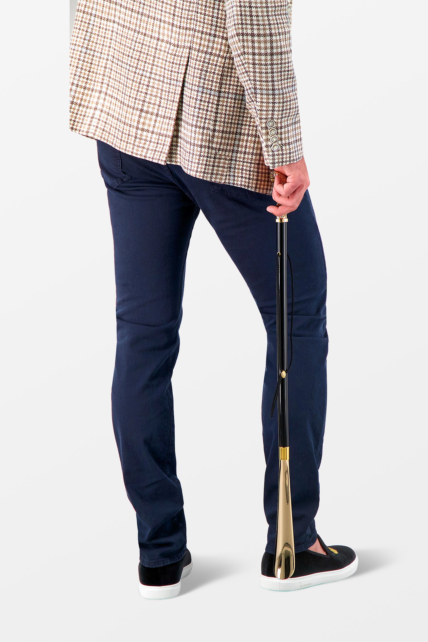 Pasotti Golden Cobra Shoehorn - Premium Long Handle Shoe Horn for Men & Women - Perfect for Dress Shoes, Boots & Sneakers - Ideal for Elderly & Arthritis Sufferers