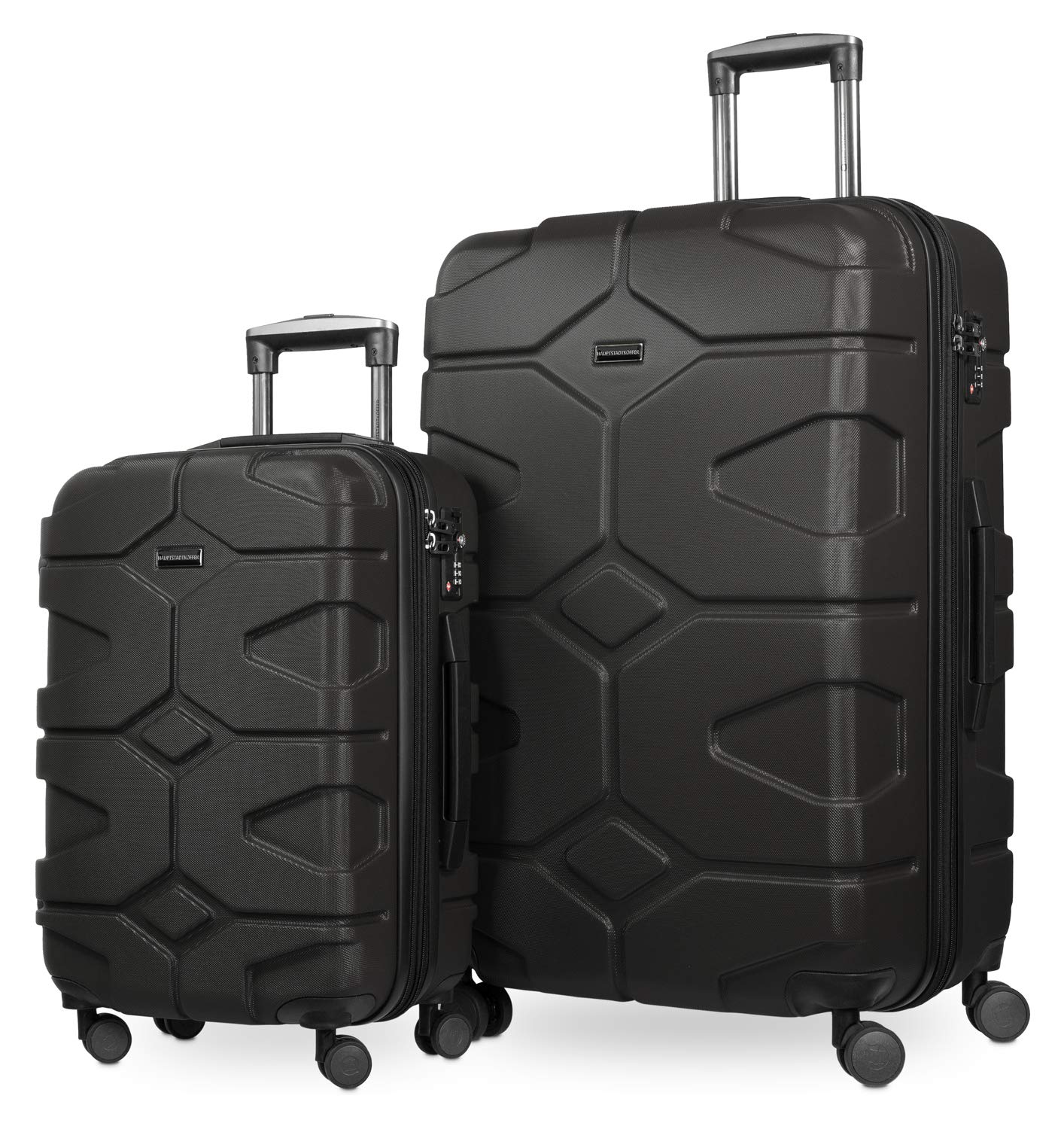 Premium Hauptstadtkoffer 2-Piece Luggage Set - Durable Black Suitcase for Travel, Business Trips & Vacations | Carry-On & Check-In Compatible | Ideal for Airports, Hotels & Weekend Getaways