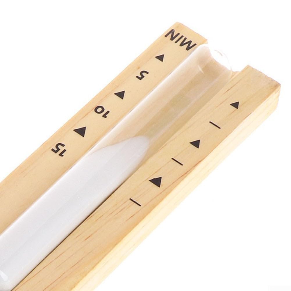 Premium Wooden Spa Hourglass Timer - 5/10/15 Minute Sand Timer for Relaxation, Bath, Yoga & Meditation - Elegant Home & Spa Decor Gift