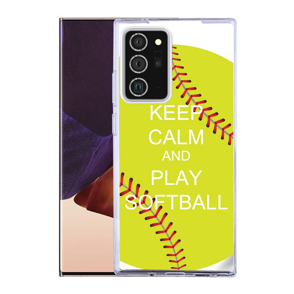 Slim Fit TPU Gel Case for Samsung Galaxy Note 20 Ultra - Shockproof Protective Phone Cover by One Tough Shield - Perfect for Softball Games & Everyday Use