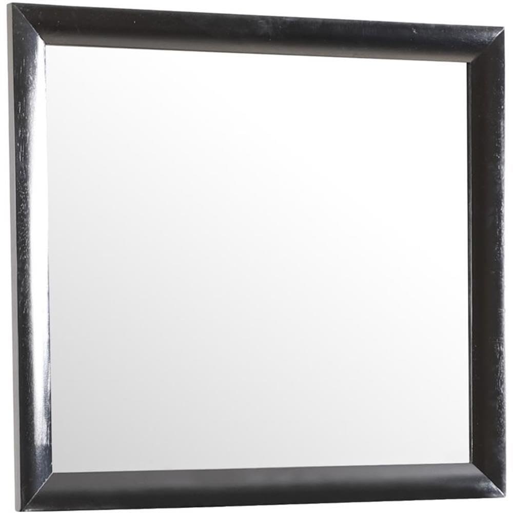 Glory Furniture G1500 Marilla Black Full-Length Mirror - Elegant Floor Mirror for Bedroom, Living Room, and Entryway Decor