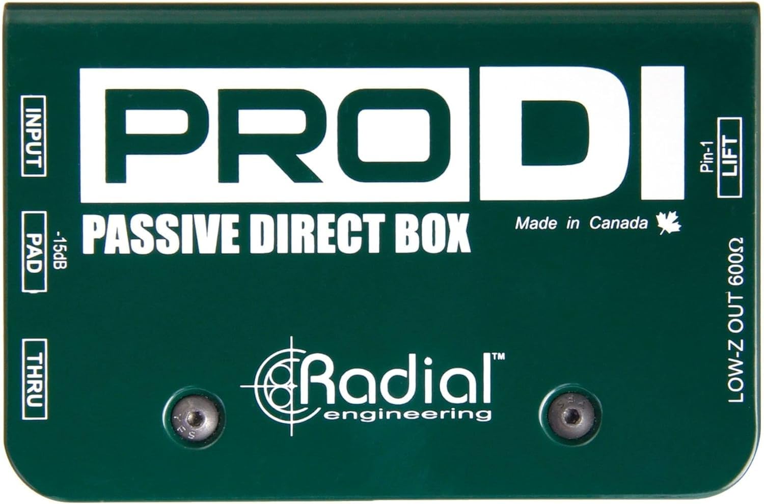 Radial Pro DI Passive Direct Box - Professional Audio Interface for Guitar, Bass & Keyboards | Perfect for Live Performances & Studio Recording