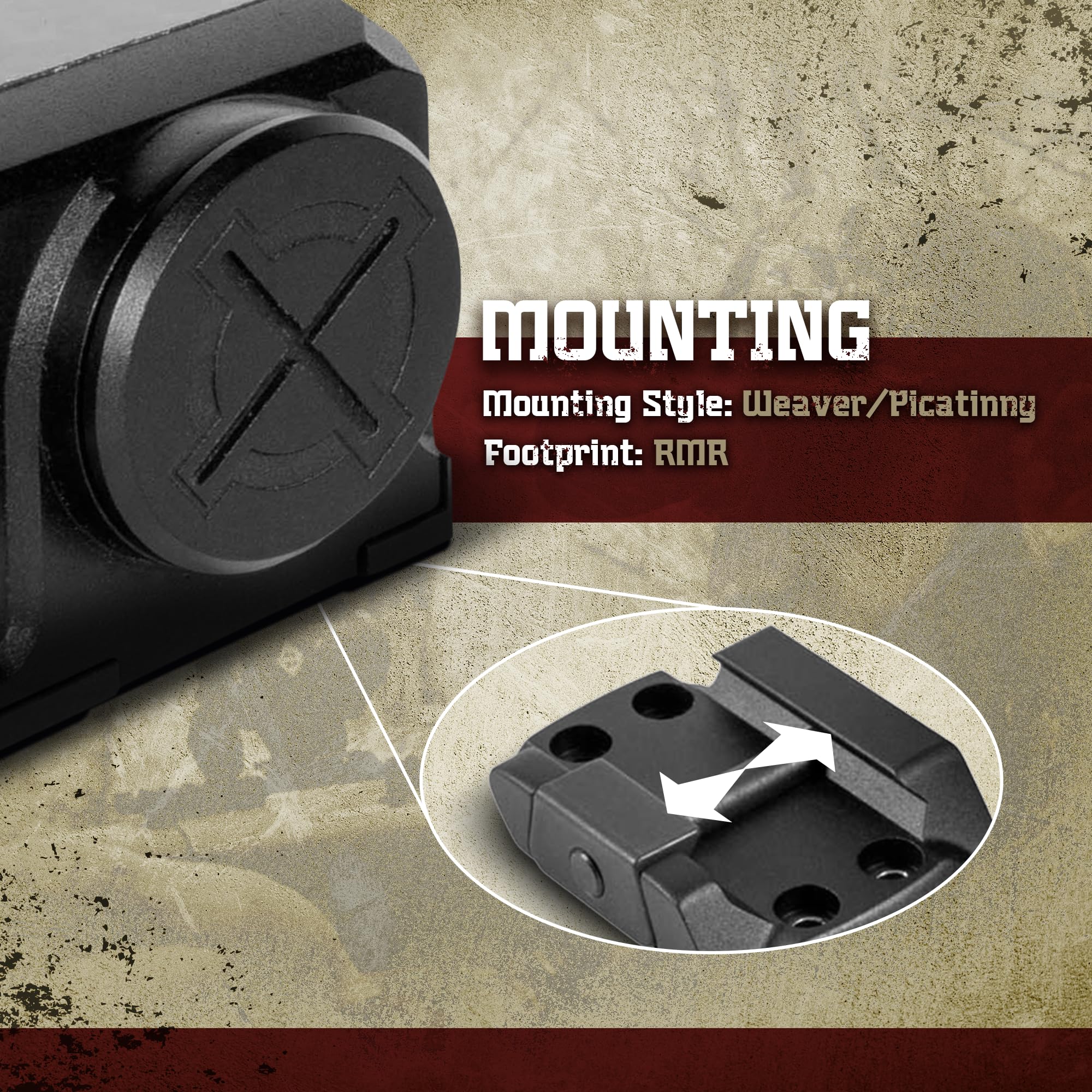 Sightmark Mini Shot M-Spec Solar Reflex Sight - Red Dot Scope for Rifles, Shotguns & Pistols | Solar-Powered & Waterproof | Ideal for Hunting, Tactical Training & Home Defense